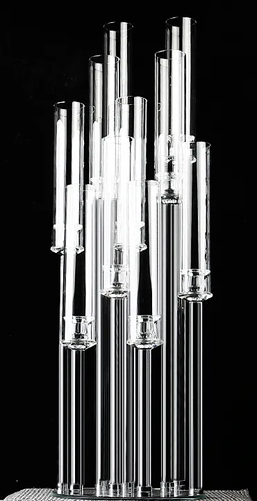 10 Piece Crystal Candelabra Center Piece