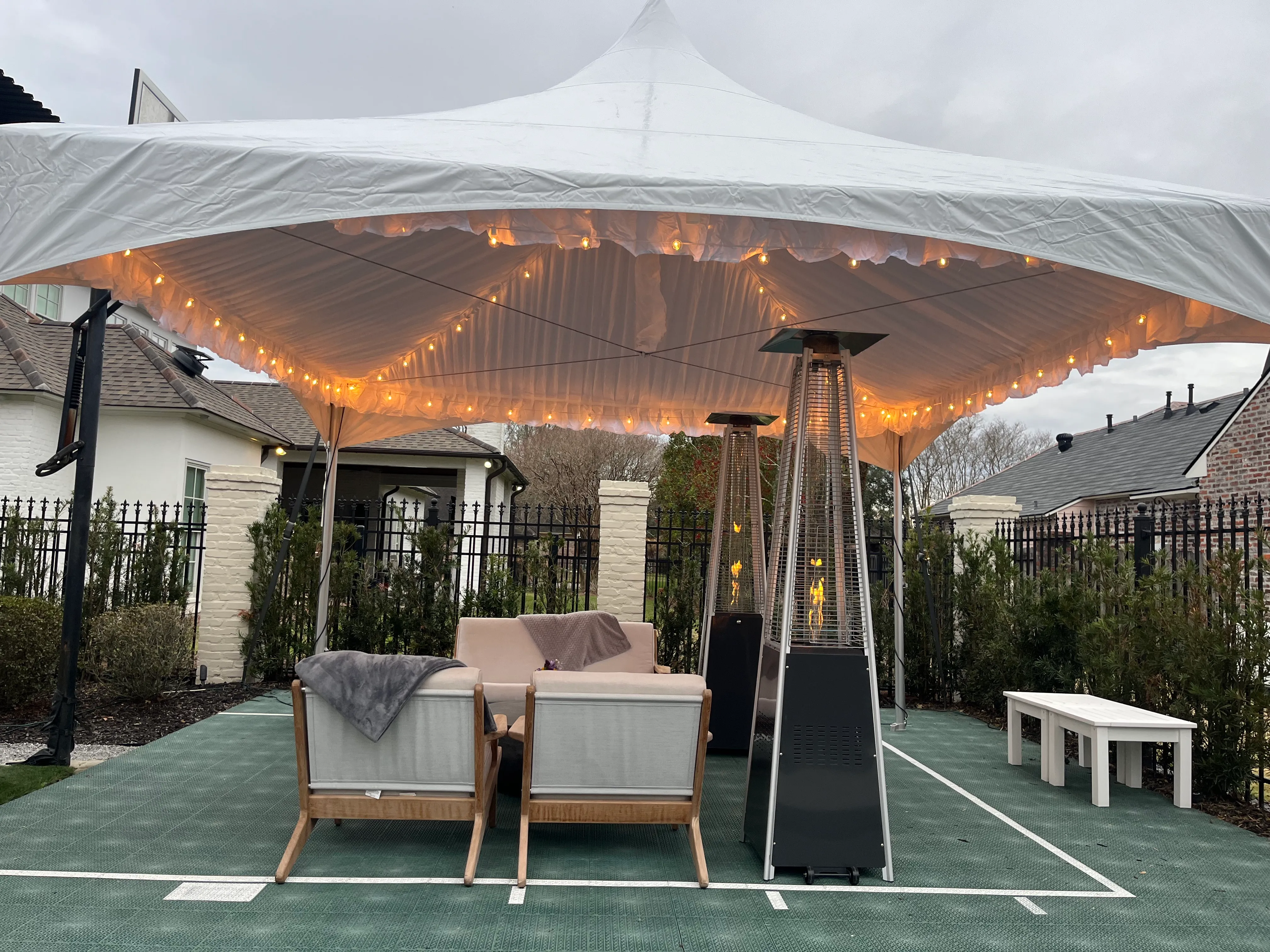 15x15 Tent Bistro Lighting Package