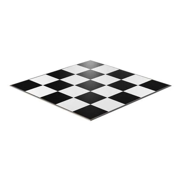 24x24 Premium White and Black Dance Floor