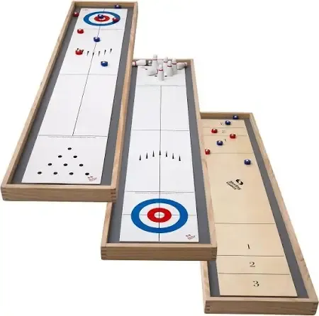 Tabletop Shuffleboard, Bowling, and Curling