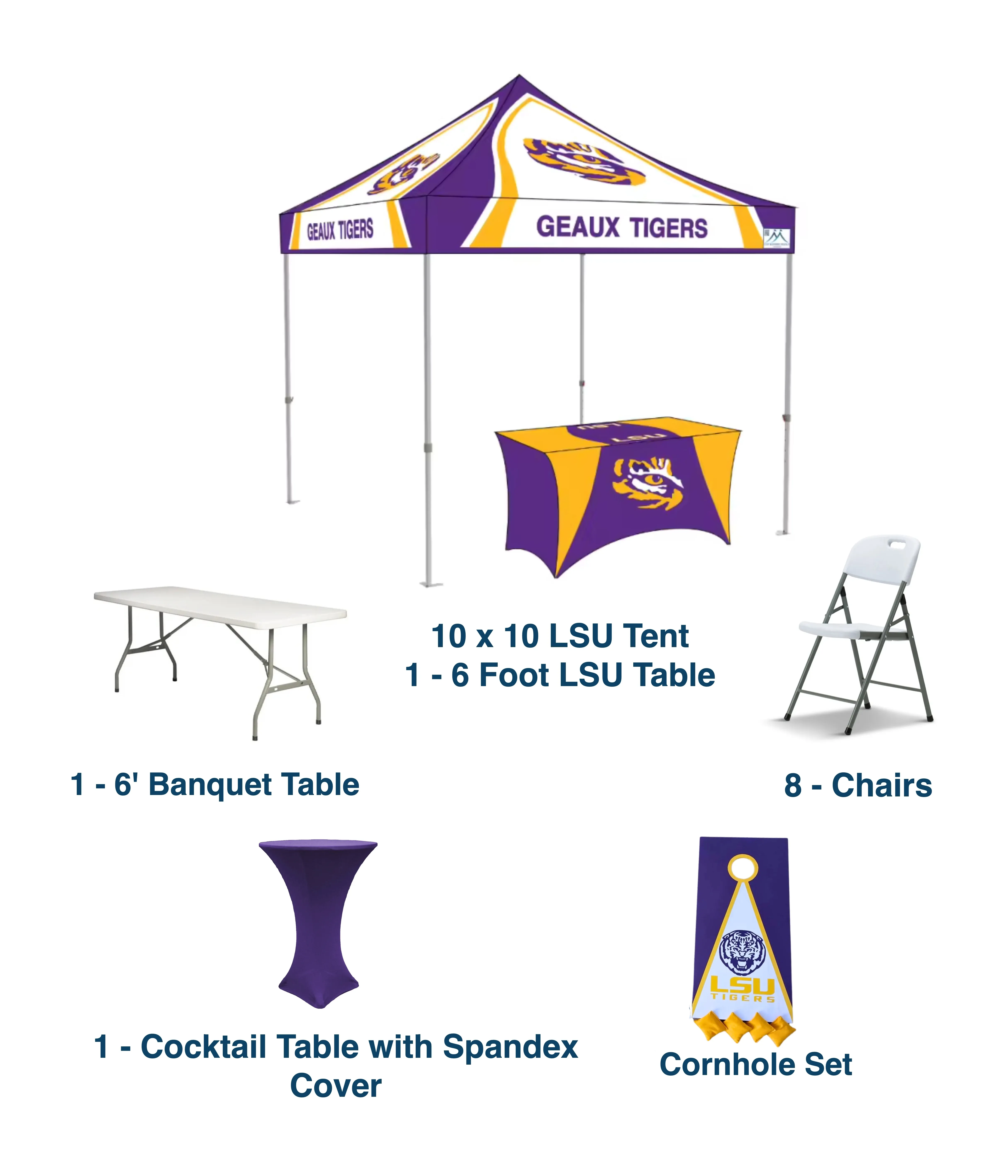 10x10 Tailgate Package