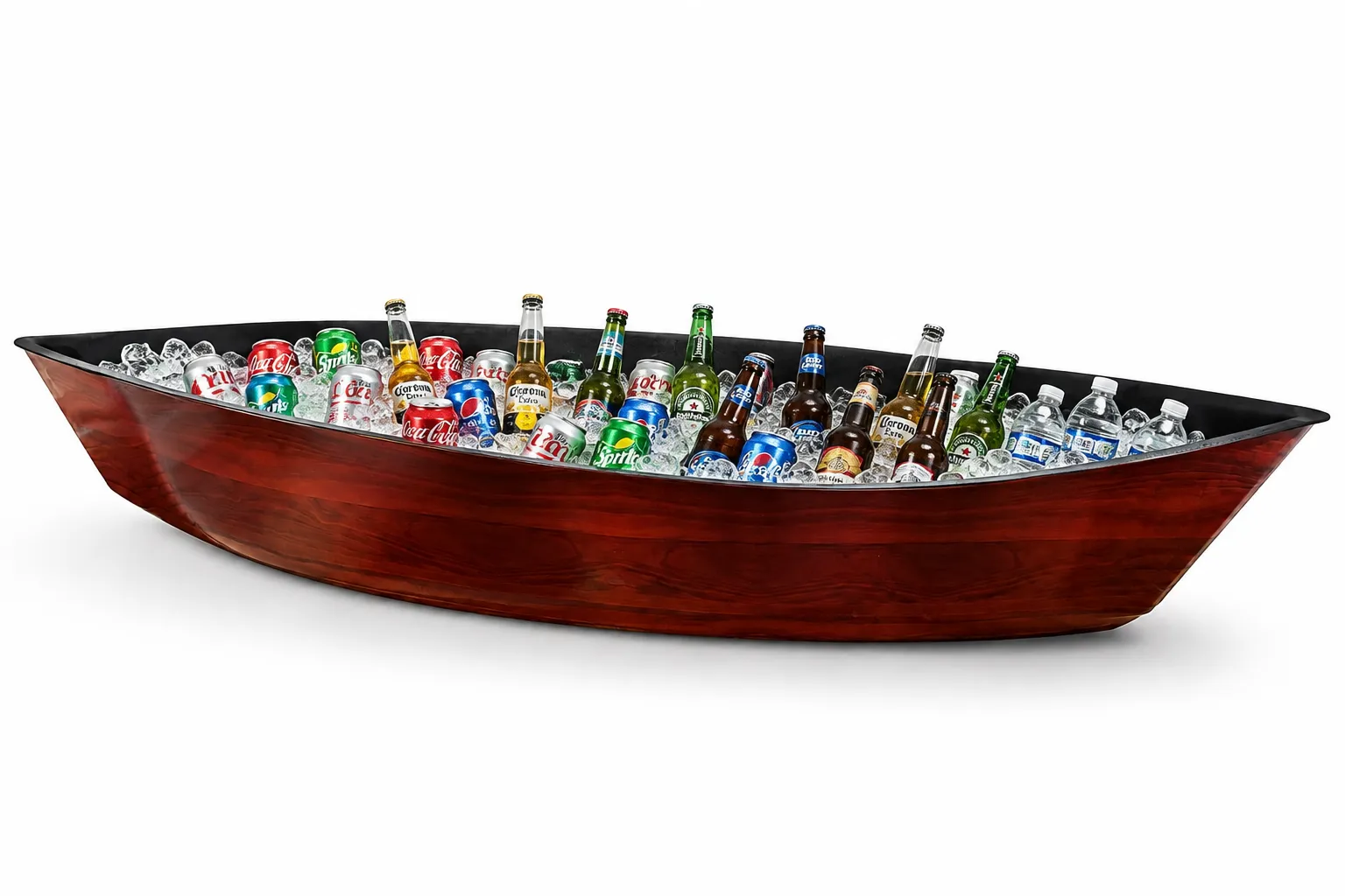 Small Pirogue (WOOD GRAIN FIBERGLASS) 5'x 17"
