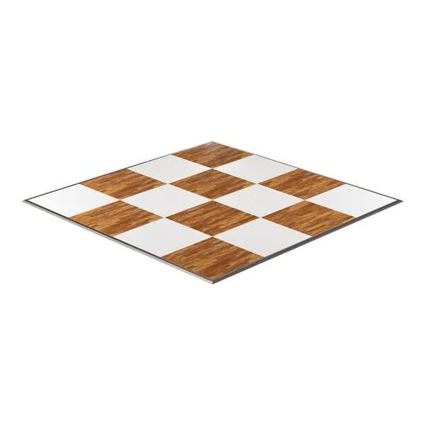 16x16 Premium New England Plank and White Dance Floor
