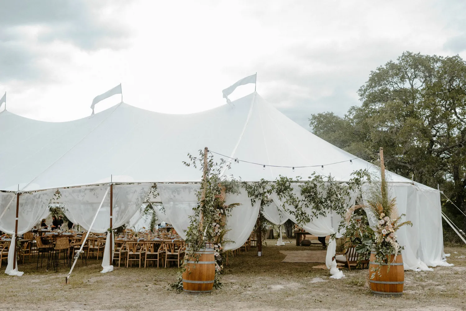 32x60 Sailcloth Pole Tent