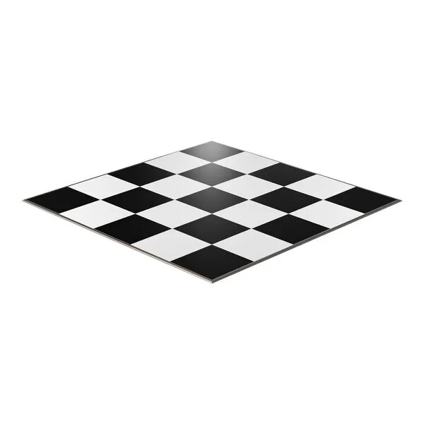 20x20 Premium White and Black Dance Floor
