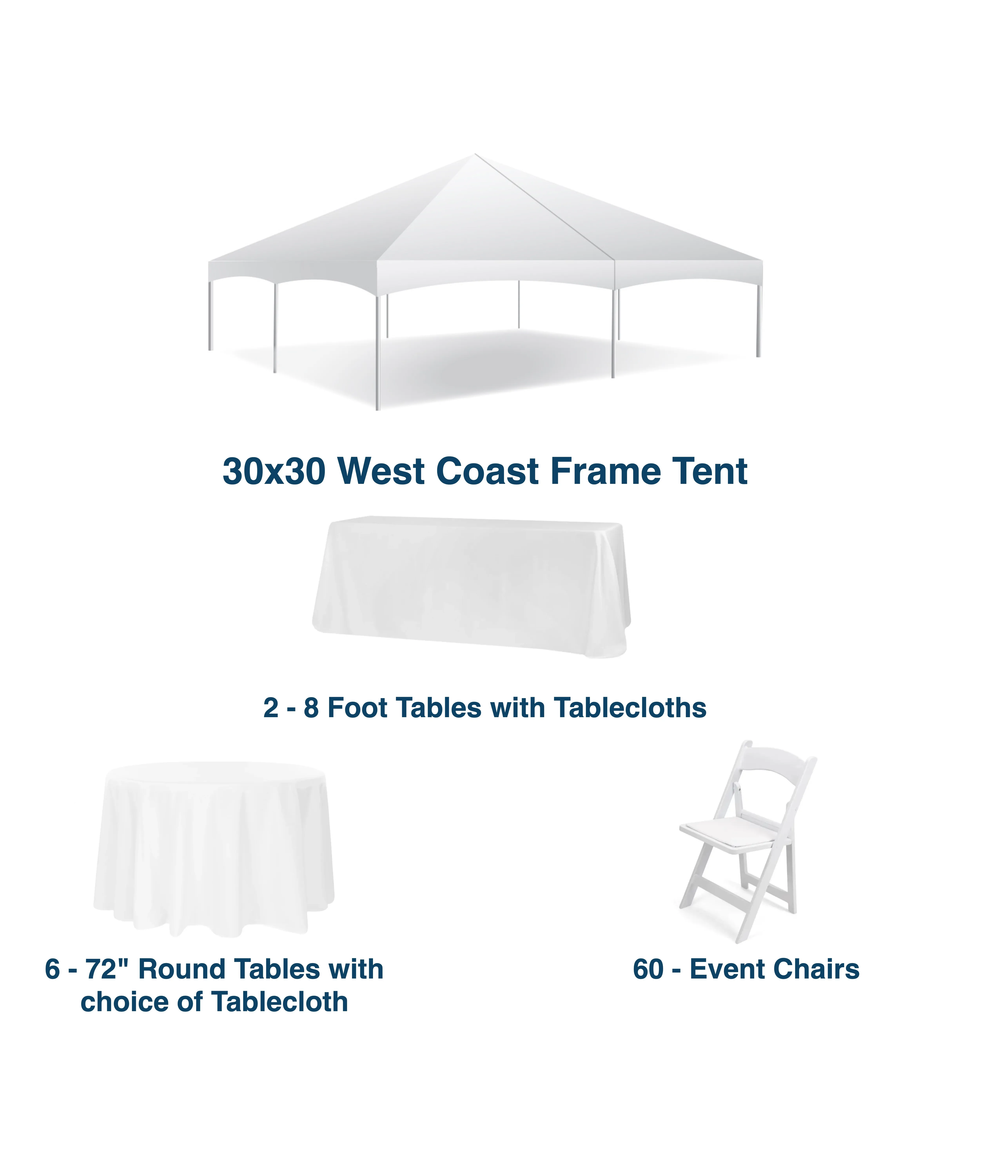 60 Person Premium Tent Package