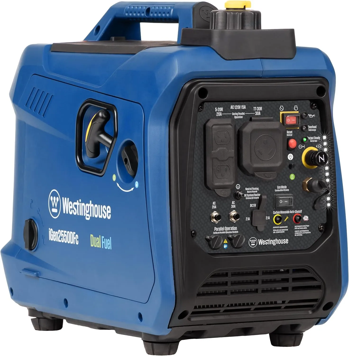 Quiet 2550 Watt Gas or Propane Inverter Generator