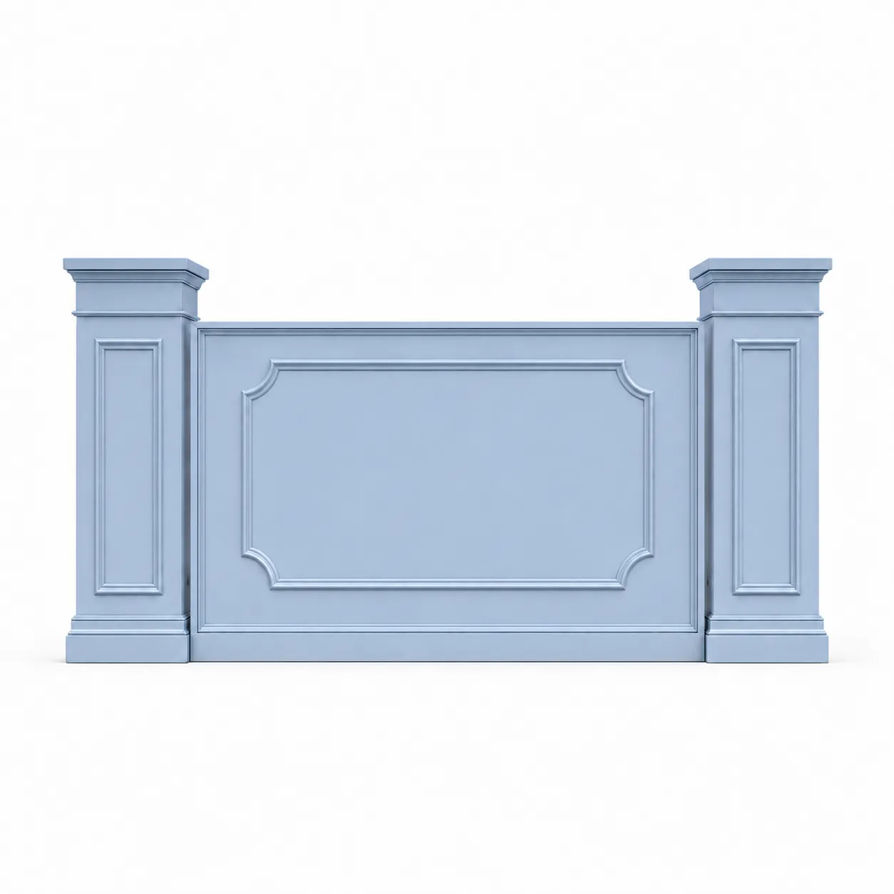 The St. Charles Stage Facade - Windy Blue