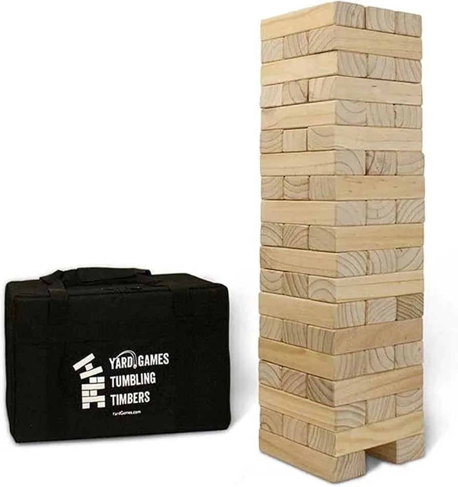 Giant Tumbling Tower - Natural Wood