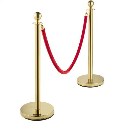 Gold Stanchions with Red Velvet Ropes