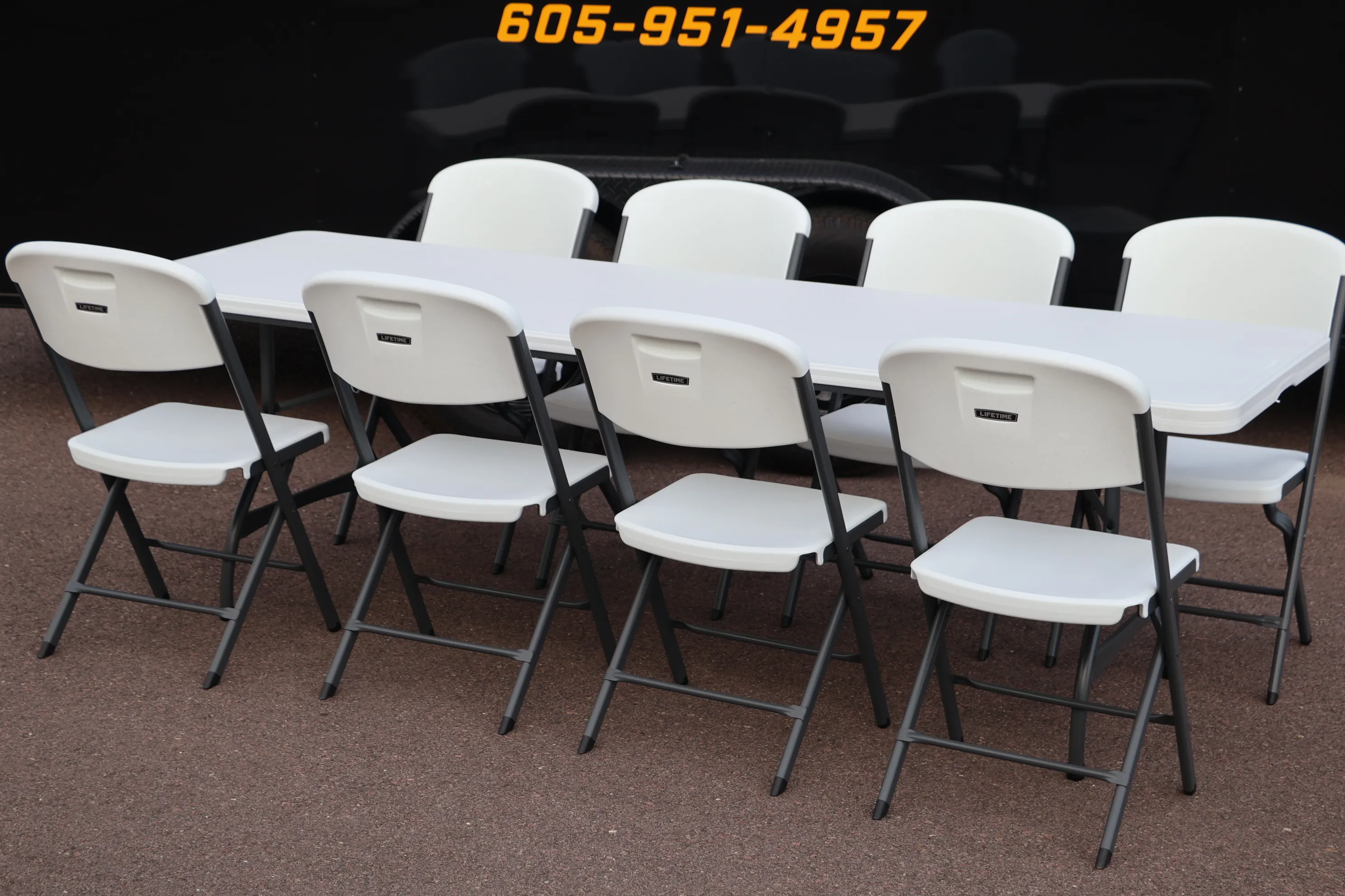 8ft Folding Table 