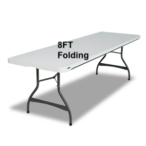 8ft Folding Table 