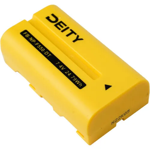 Deity NP-F550 Battery, Sony style (Yellow)