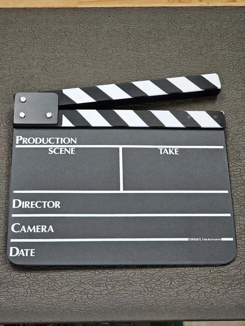 Black & White Production Slate