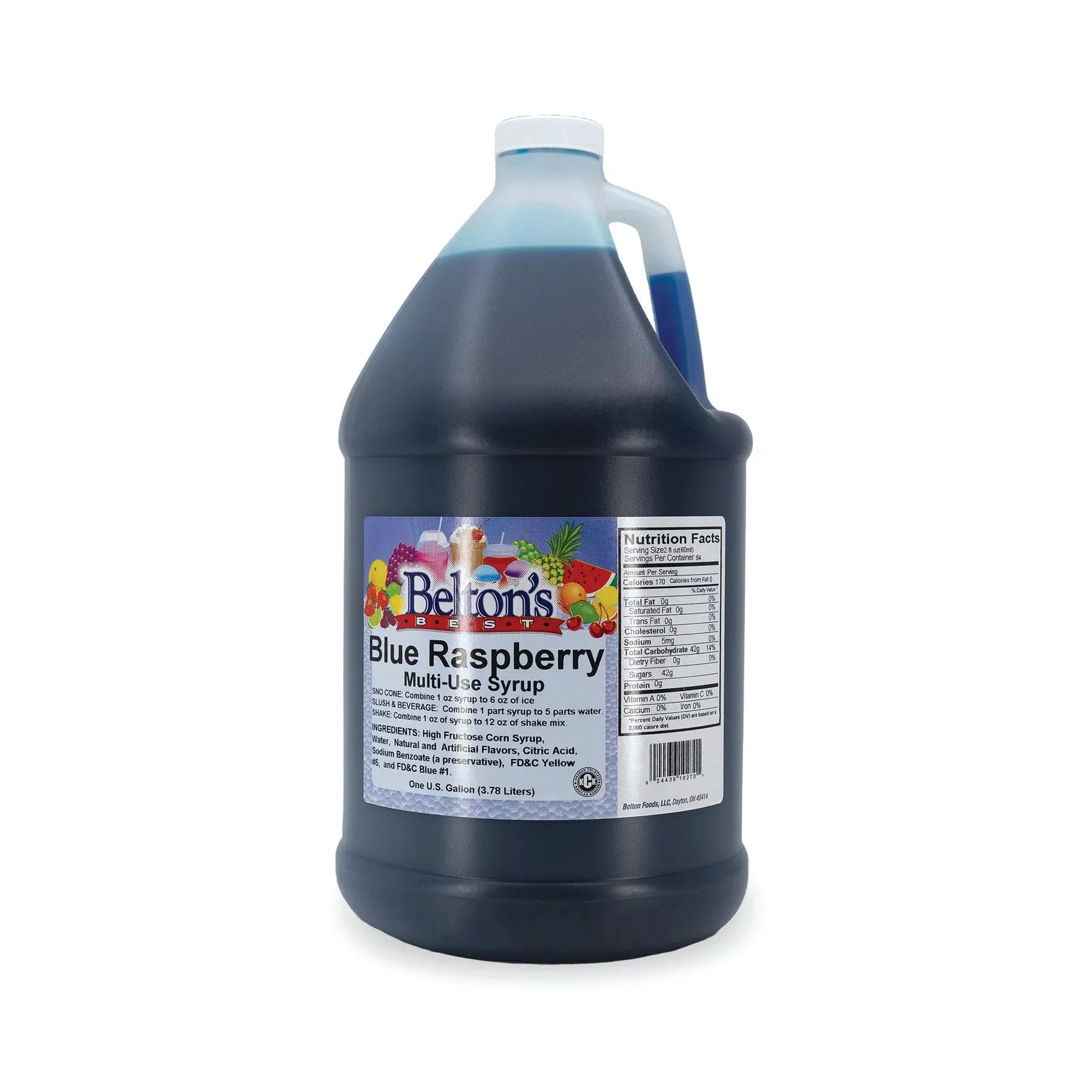 Blue Raspberry Gallon Slushy Machine Syrup/Drink Mix