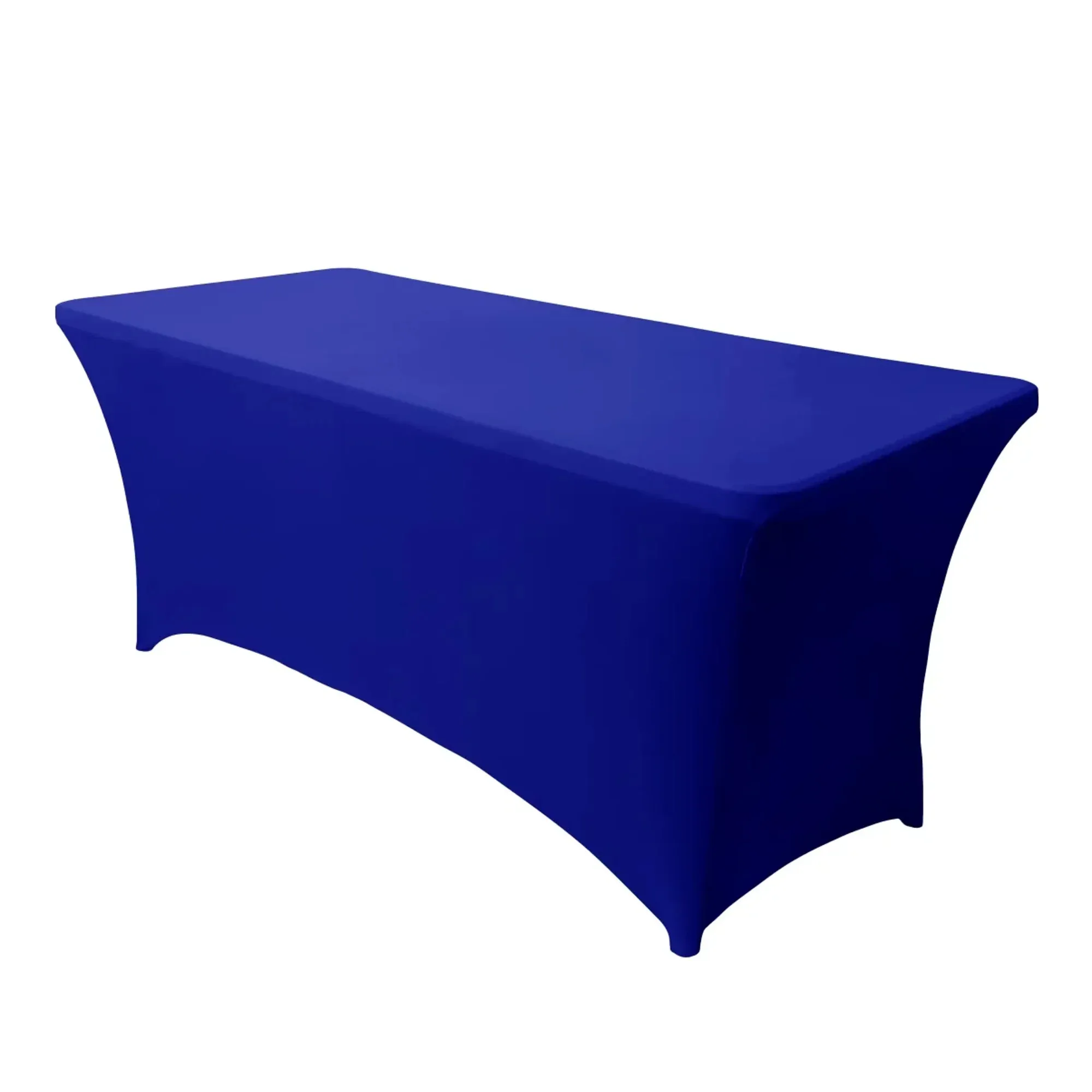 Navy Blue 6ft Fitted Stretch Rectangular Table Cloth Cover