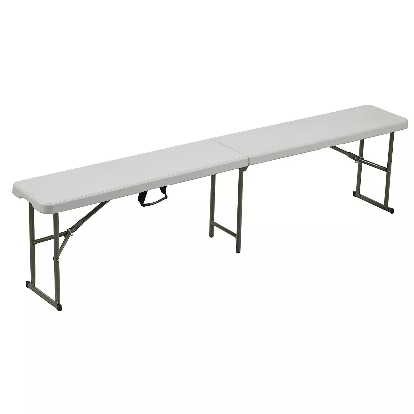 6 ft. White Folding Bench