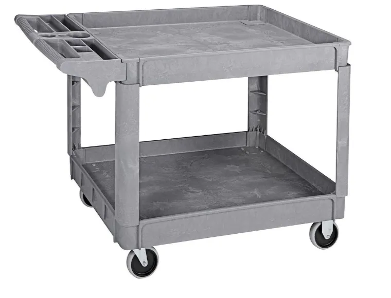 Large 36" x 24" Grey Utility Service Cart