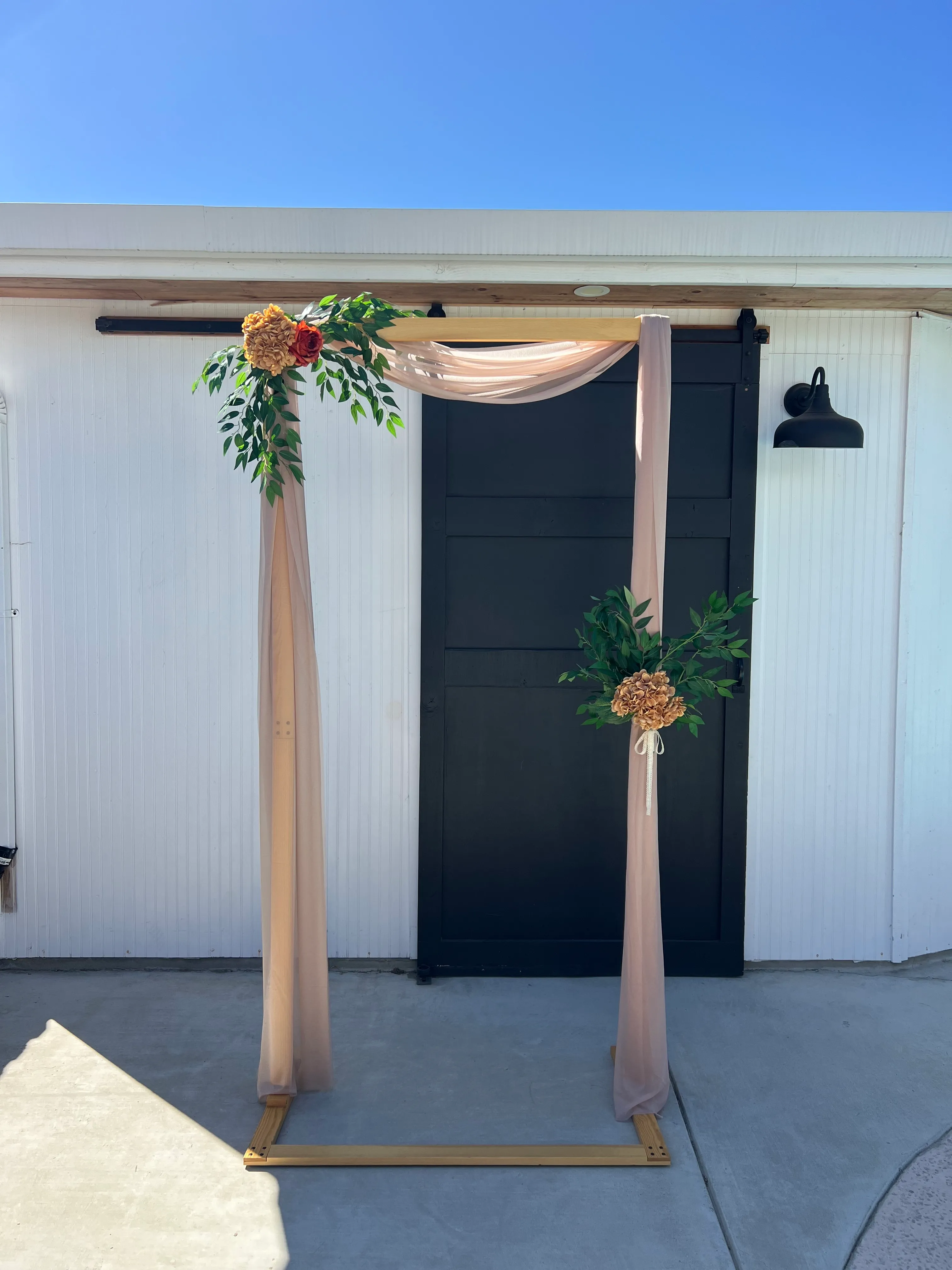 Deep Champagne Arch Draping 28" x 19 FT