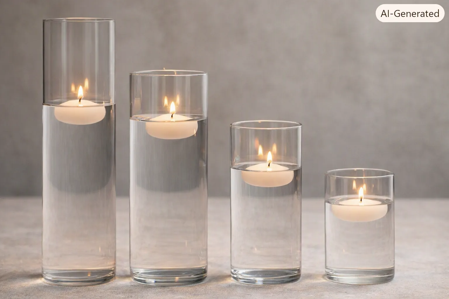 Glass Hurricane (Sets of 4)