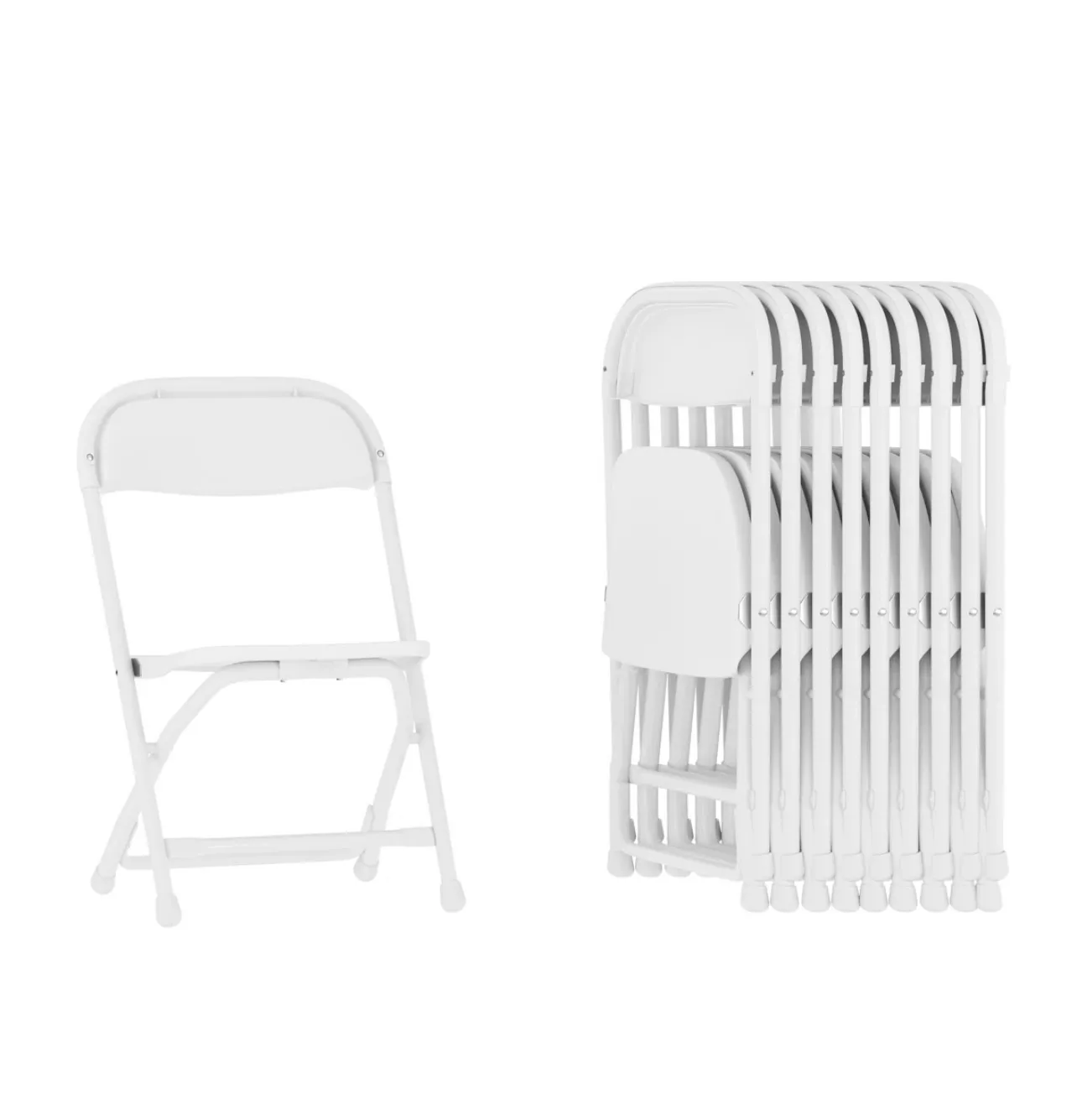 Kids White Folding Chairs