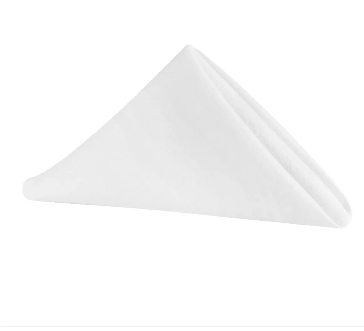 White Polyester Napkins 20" x 20"