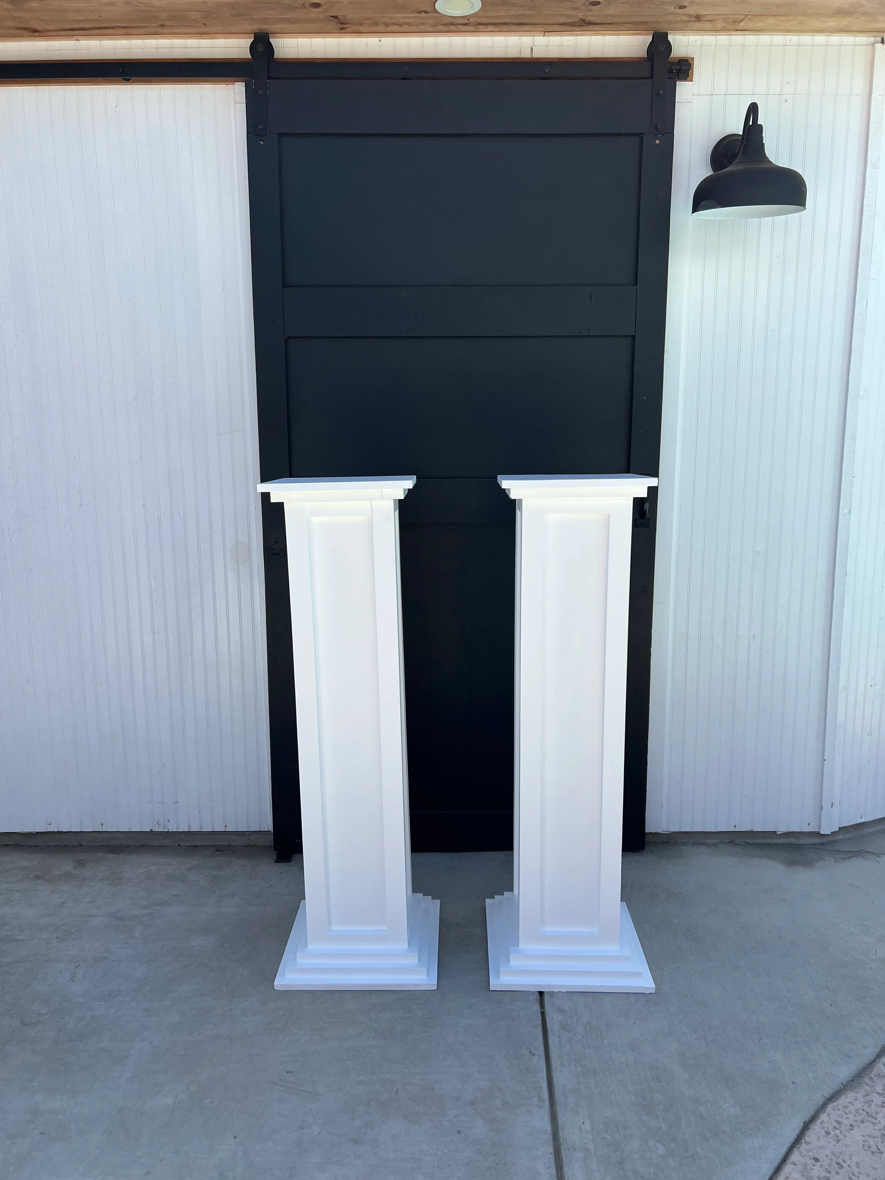 Pedestal Pillars (set of 2) 49.5 inches 