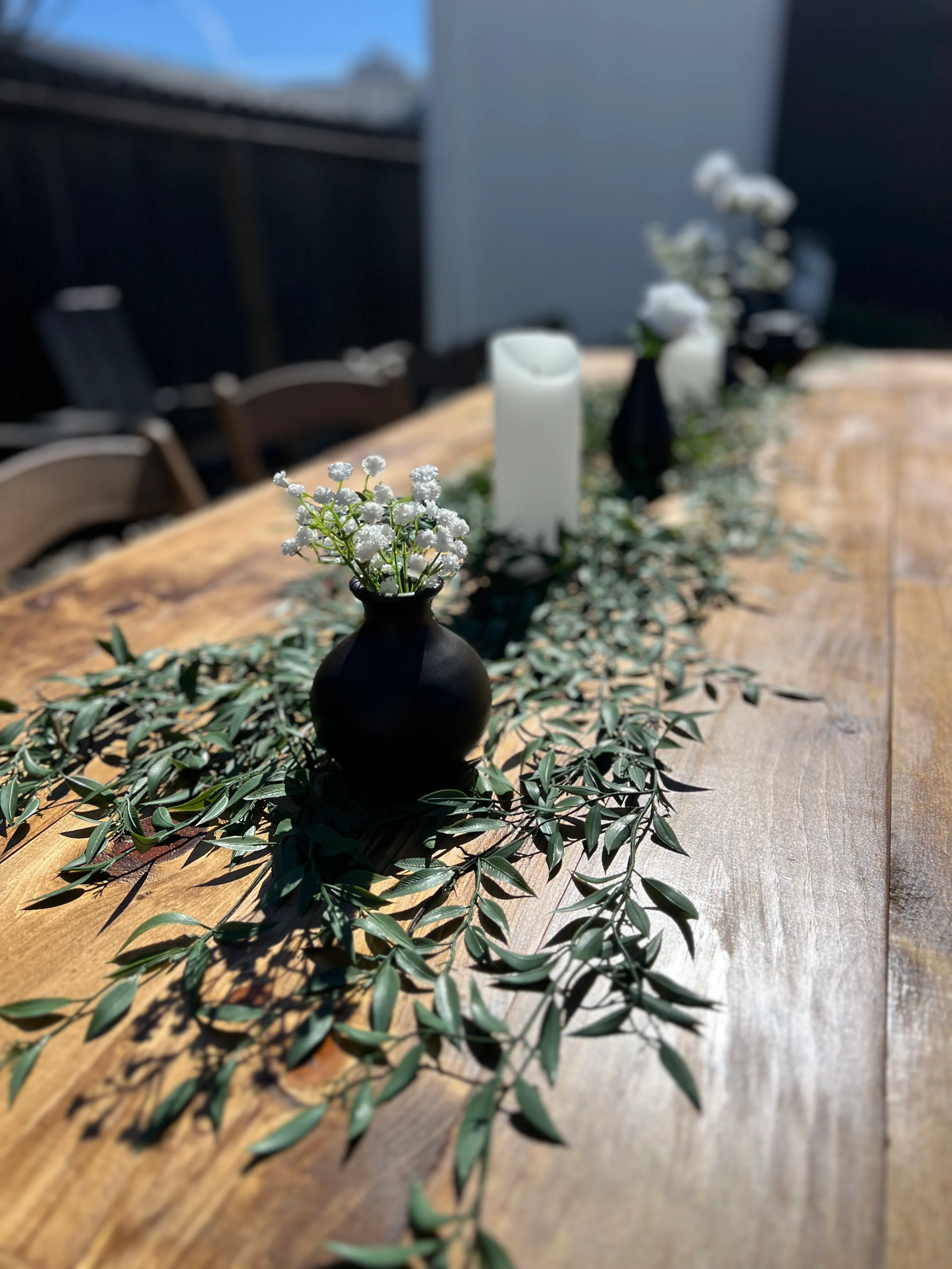6FT Dripping Ruscus Garland