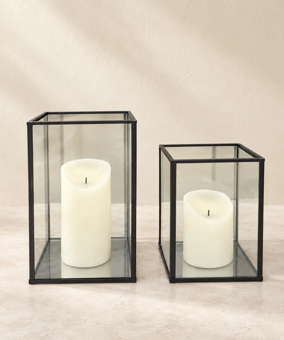 Hurricane Candle Holder Set of 2