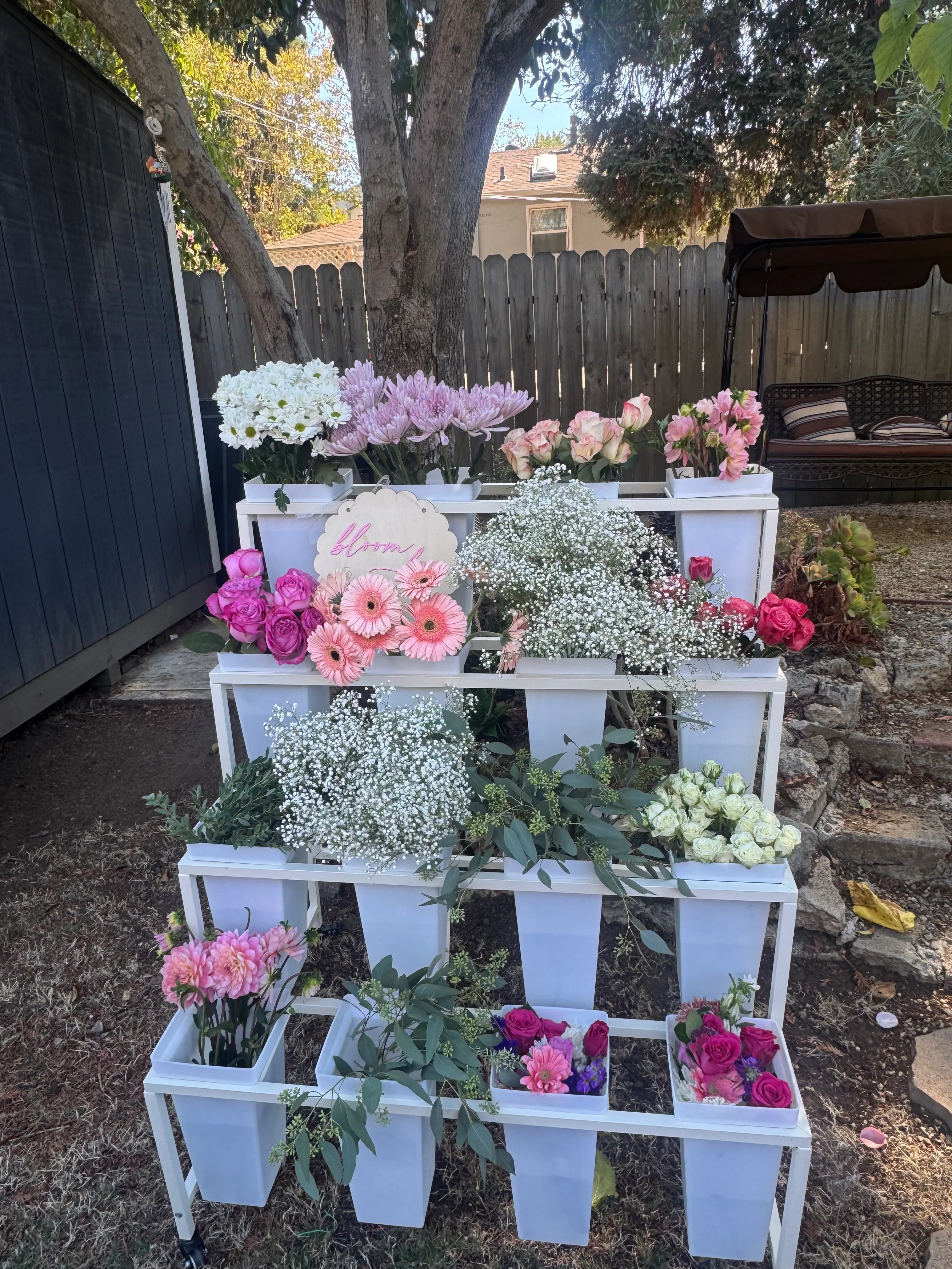 Flower Bar Cart