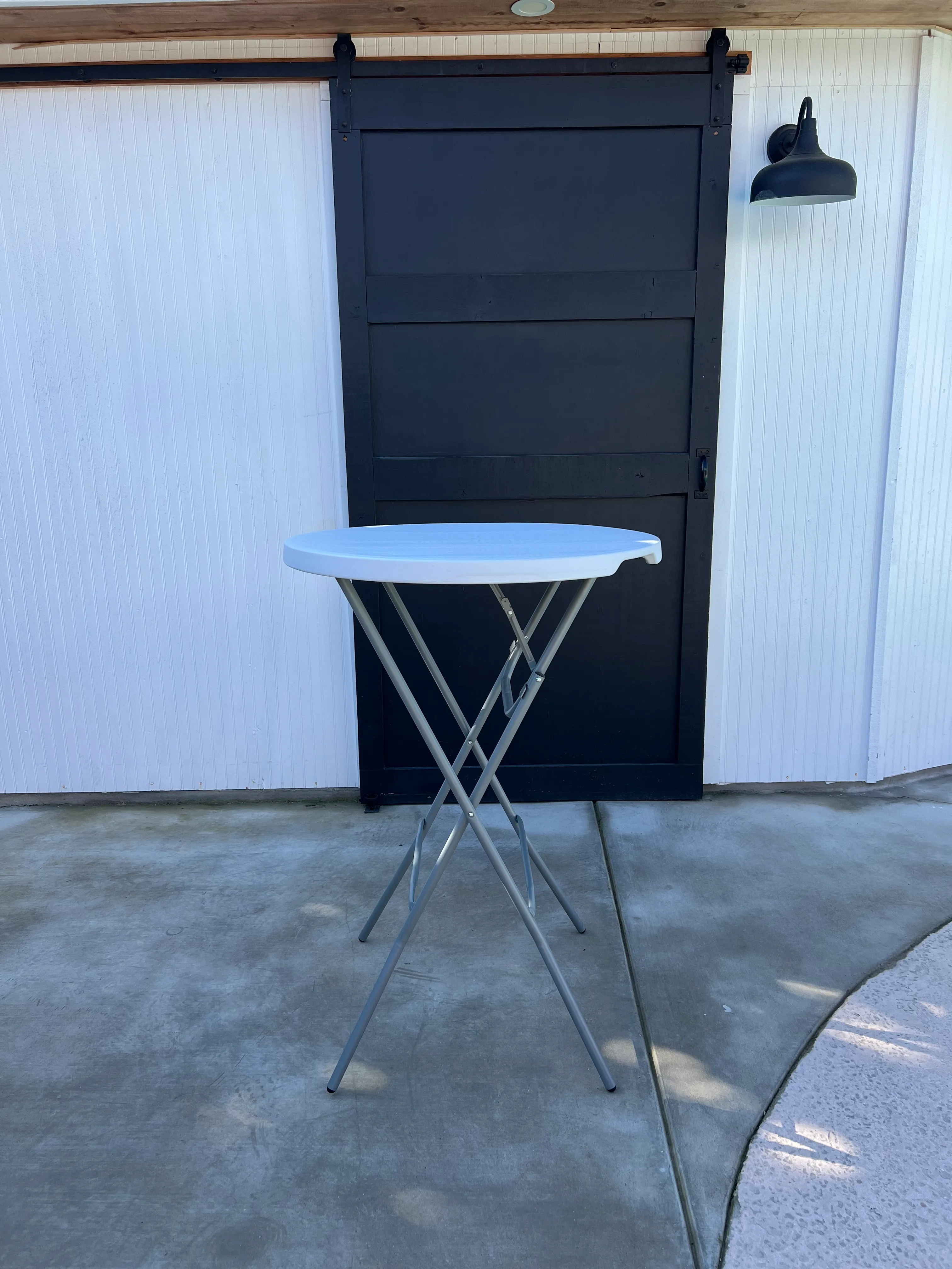 Cocktail Table 32 in Top x 43.5 in Height