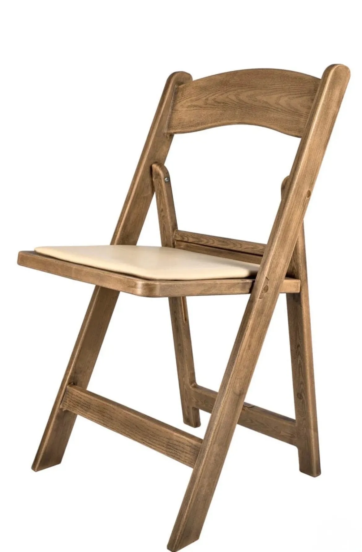 Chestnut Resin WoodGrain Folding Chair