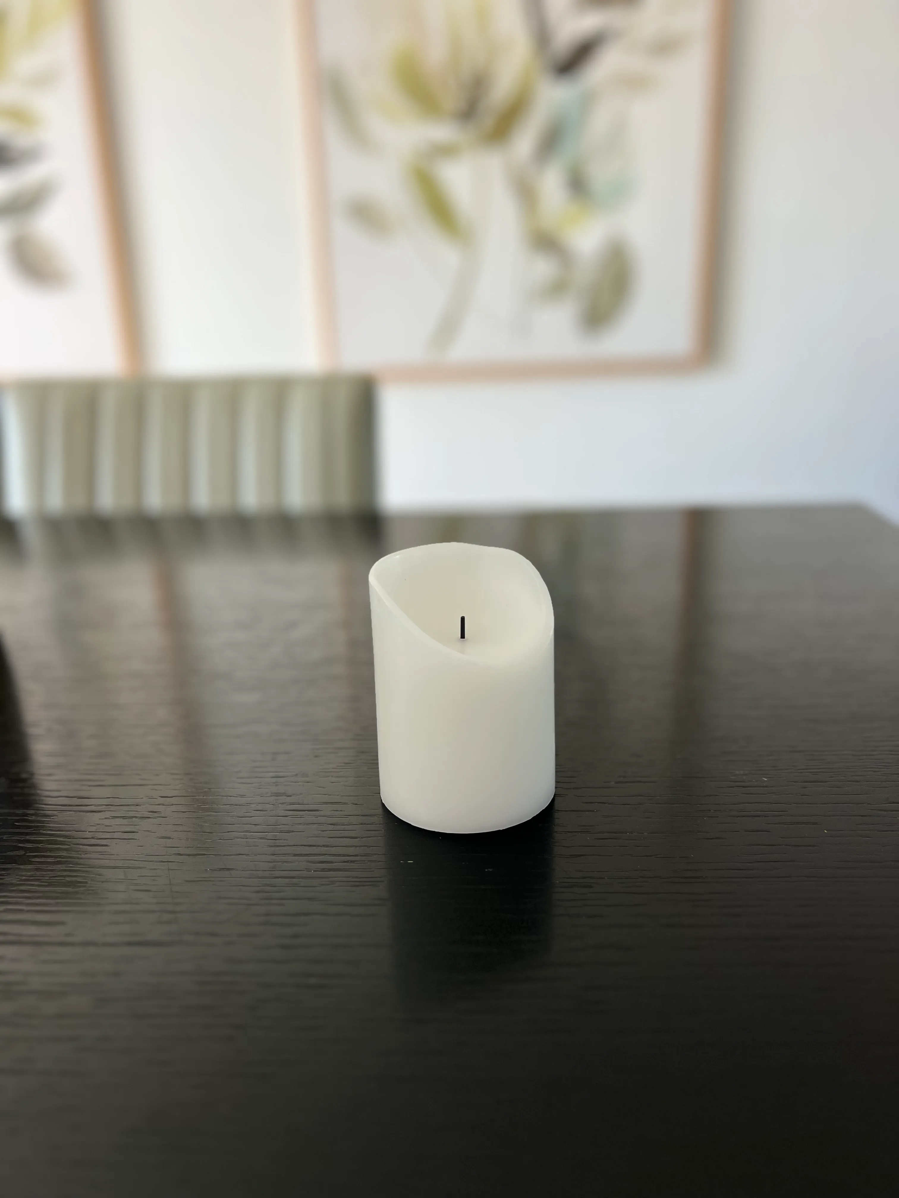 Flameless LED Pillar Candle 4 inches Tall