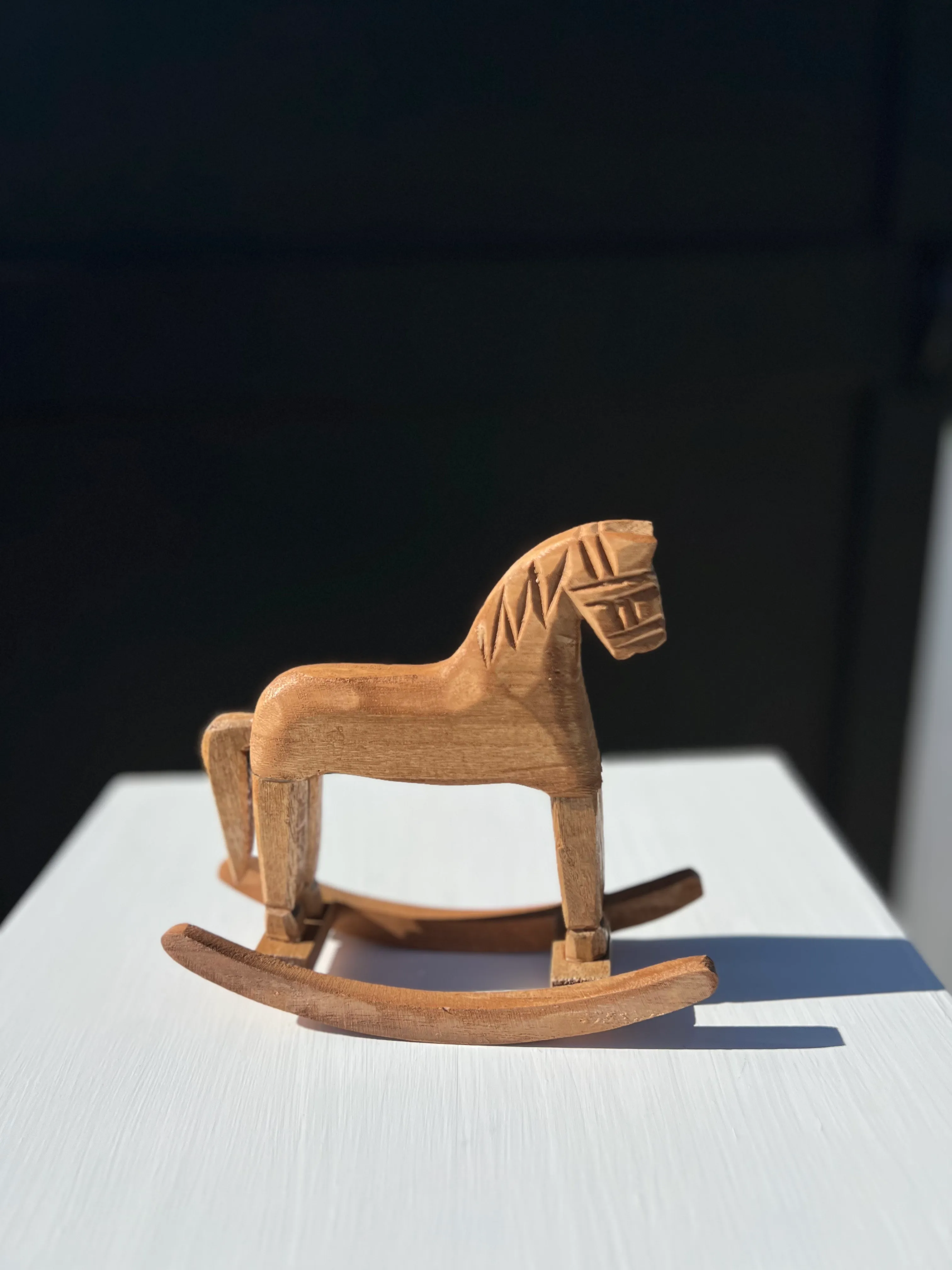 Wooden Rocking Horse Set of 3