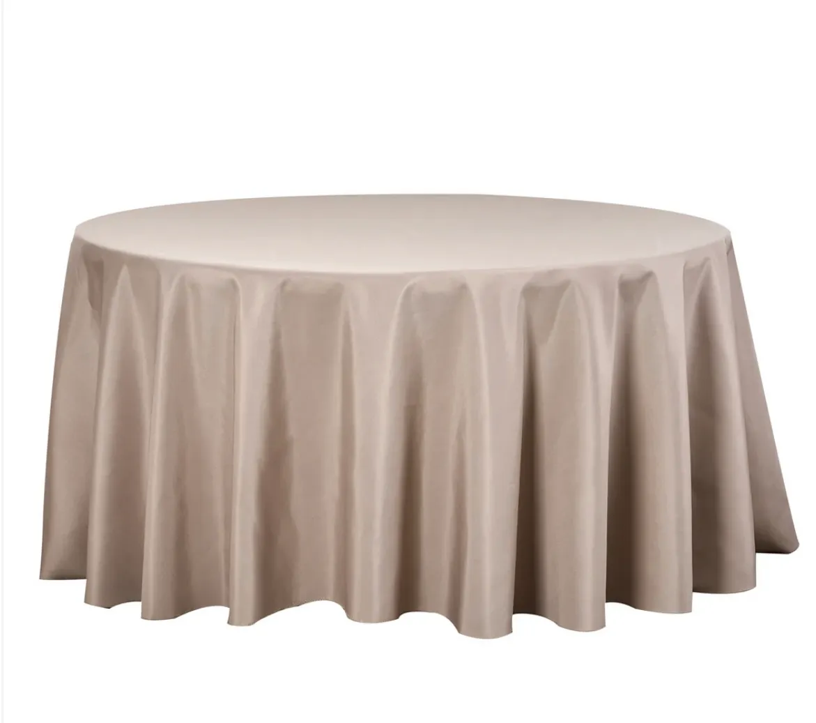 Taupe Tablecloth 120" Premium Polyester
