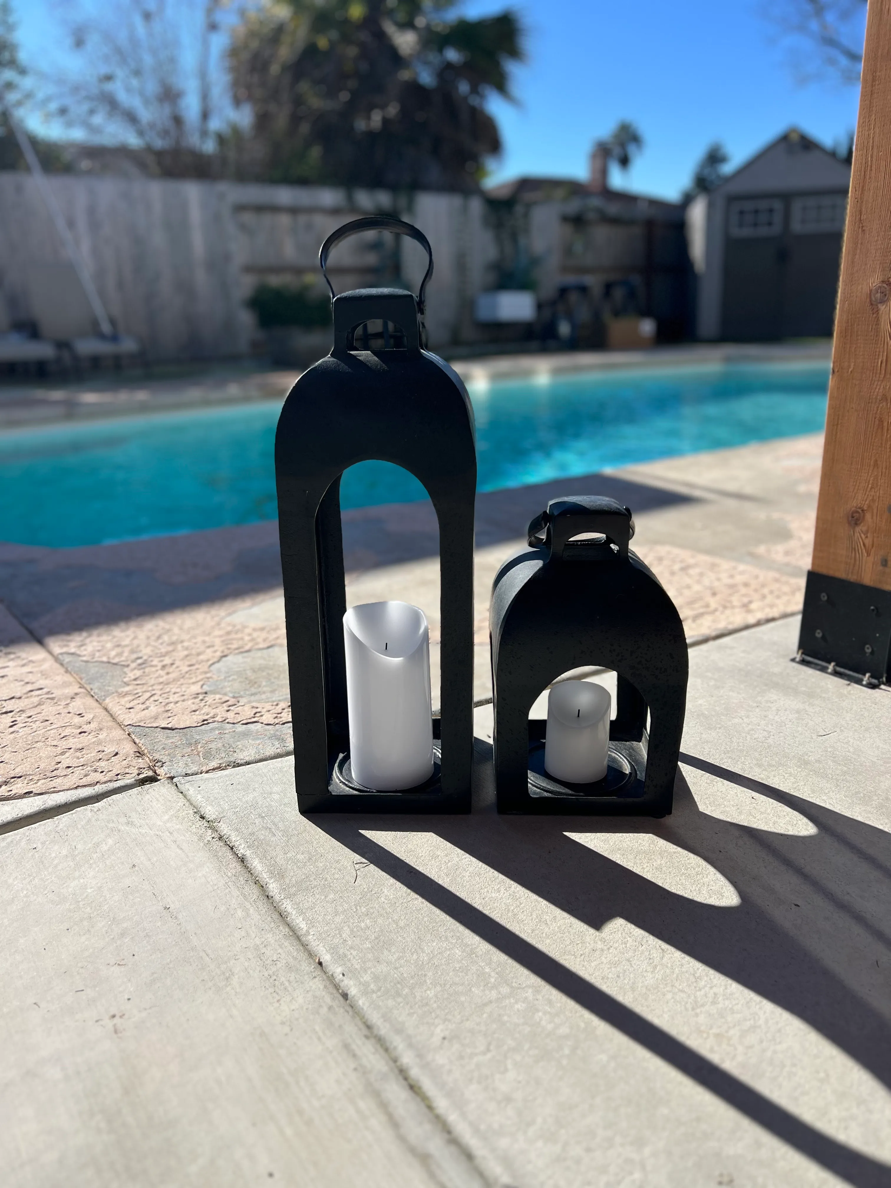 Iron Lanterns set of 2 