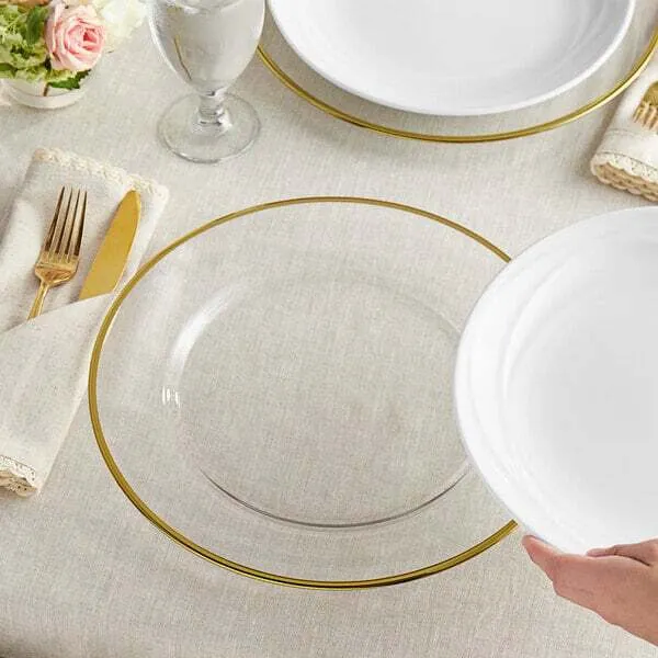 Gold Trim Plate Charger