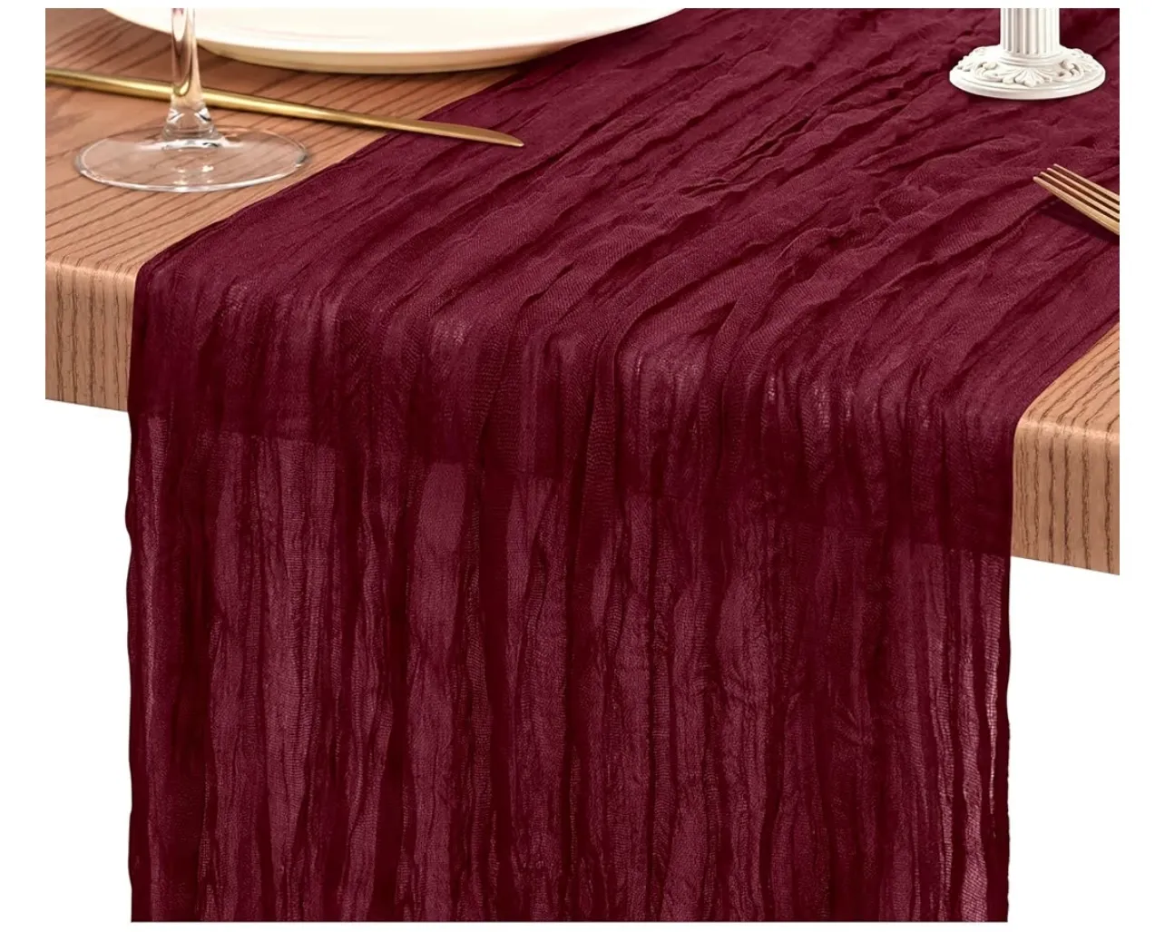 Burgundy Cheesecloth