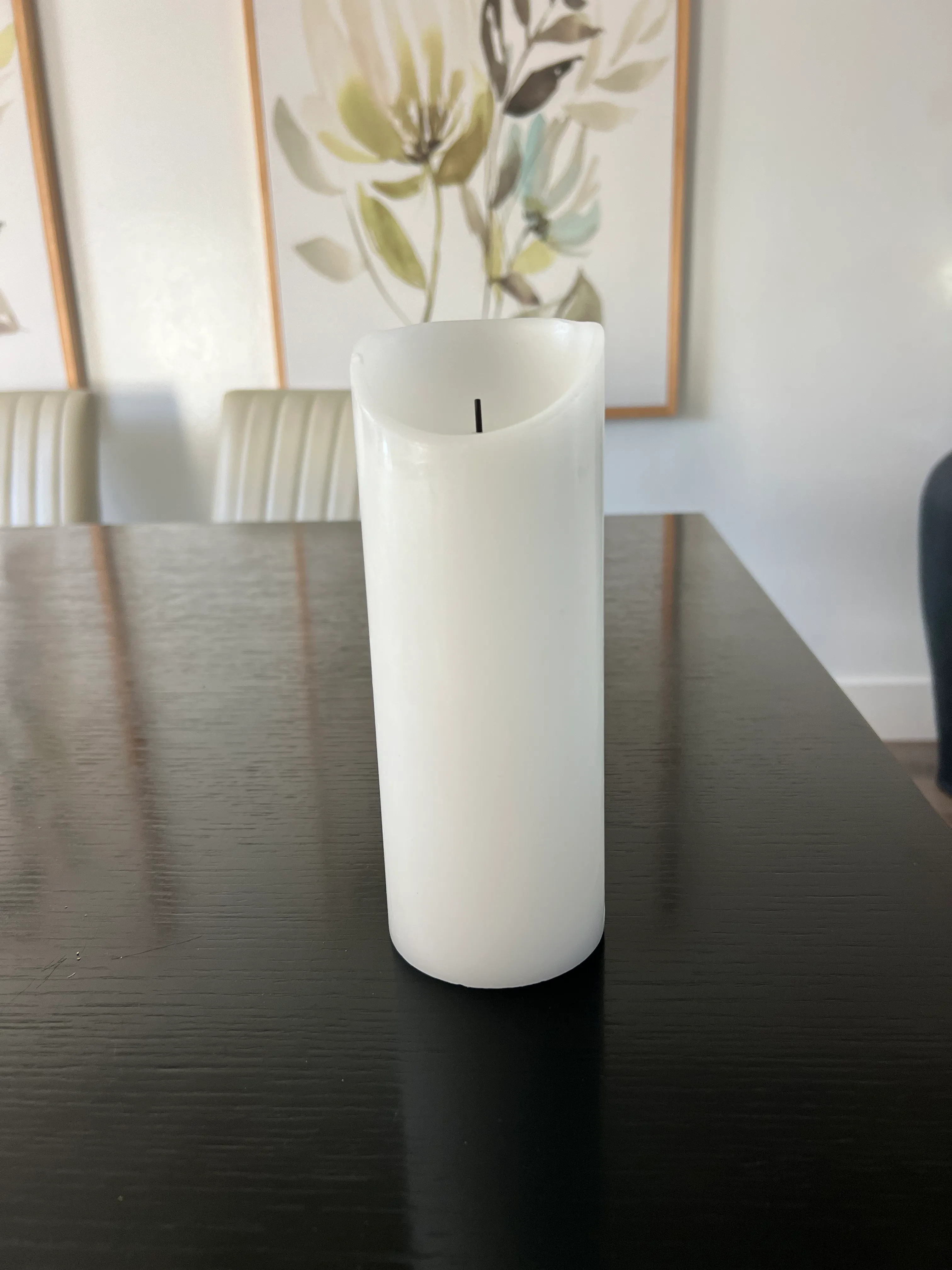 Flameless LED Pillar Candle 8 inches Tall