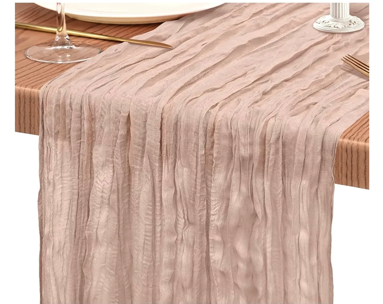 Dusty Pink Cheesecloth