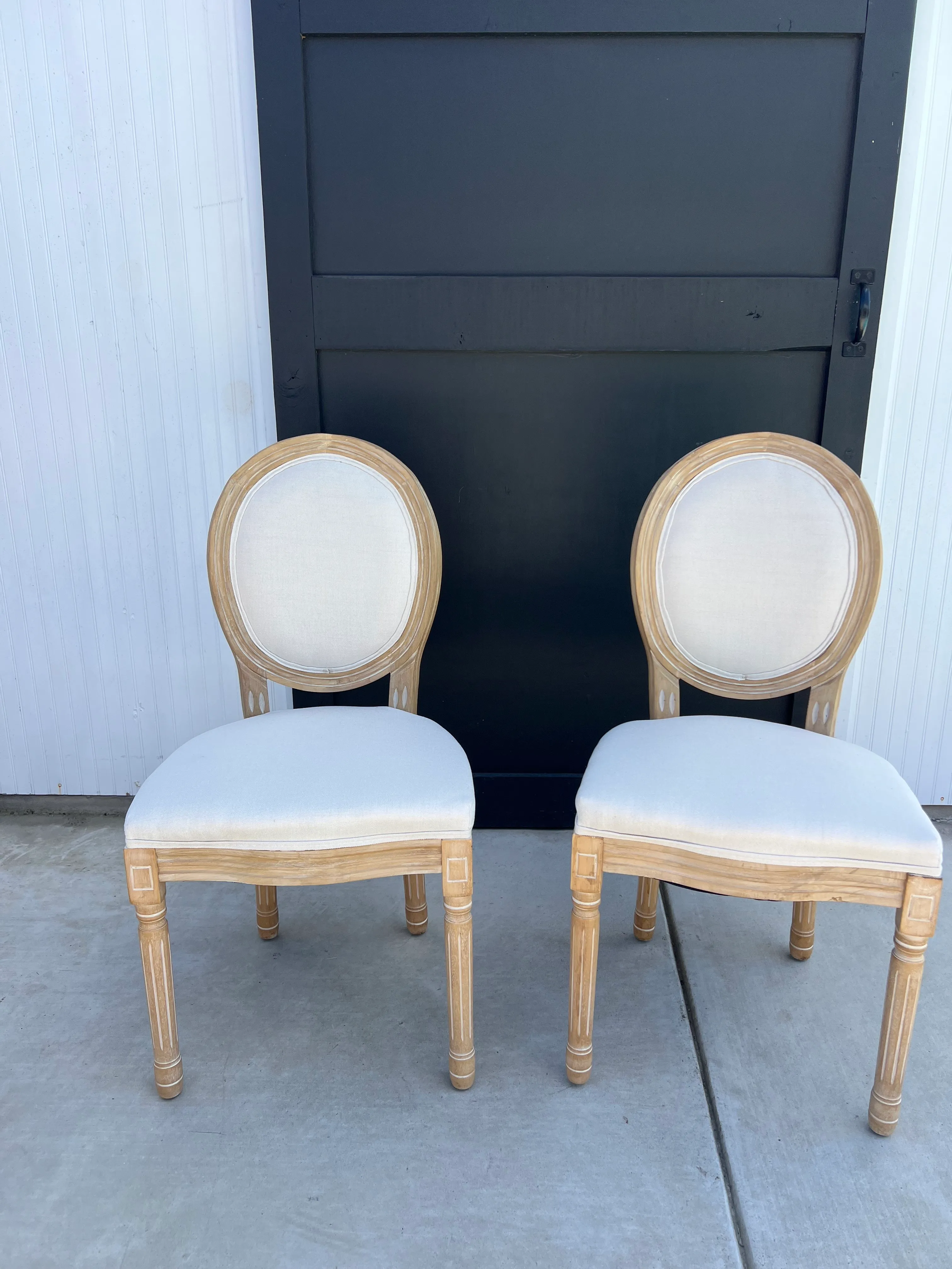 Beige linen Chair