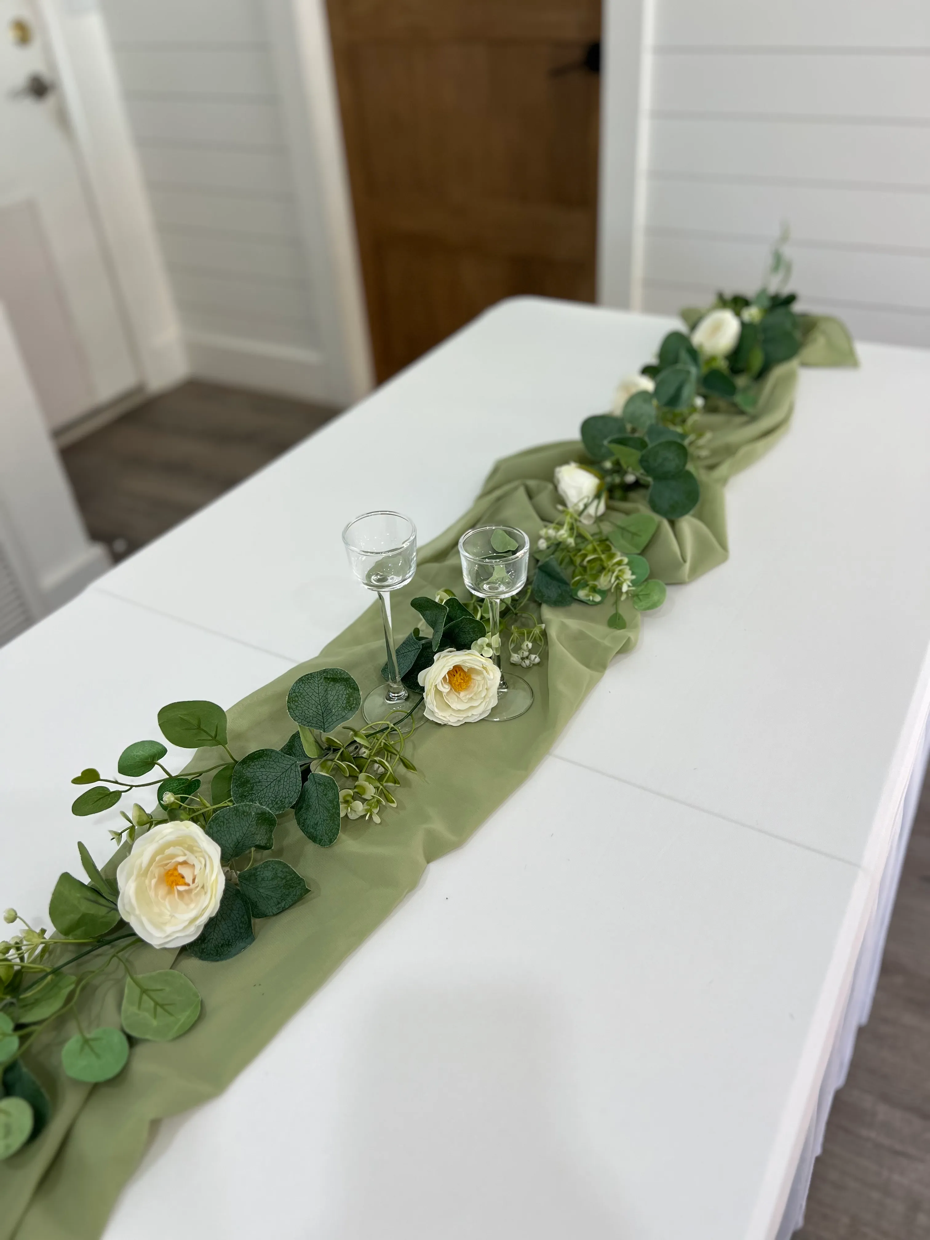 Garland Eucalyptus with flowers 6FT