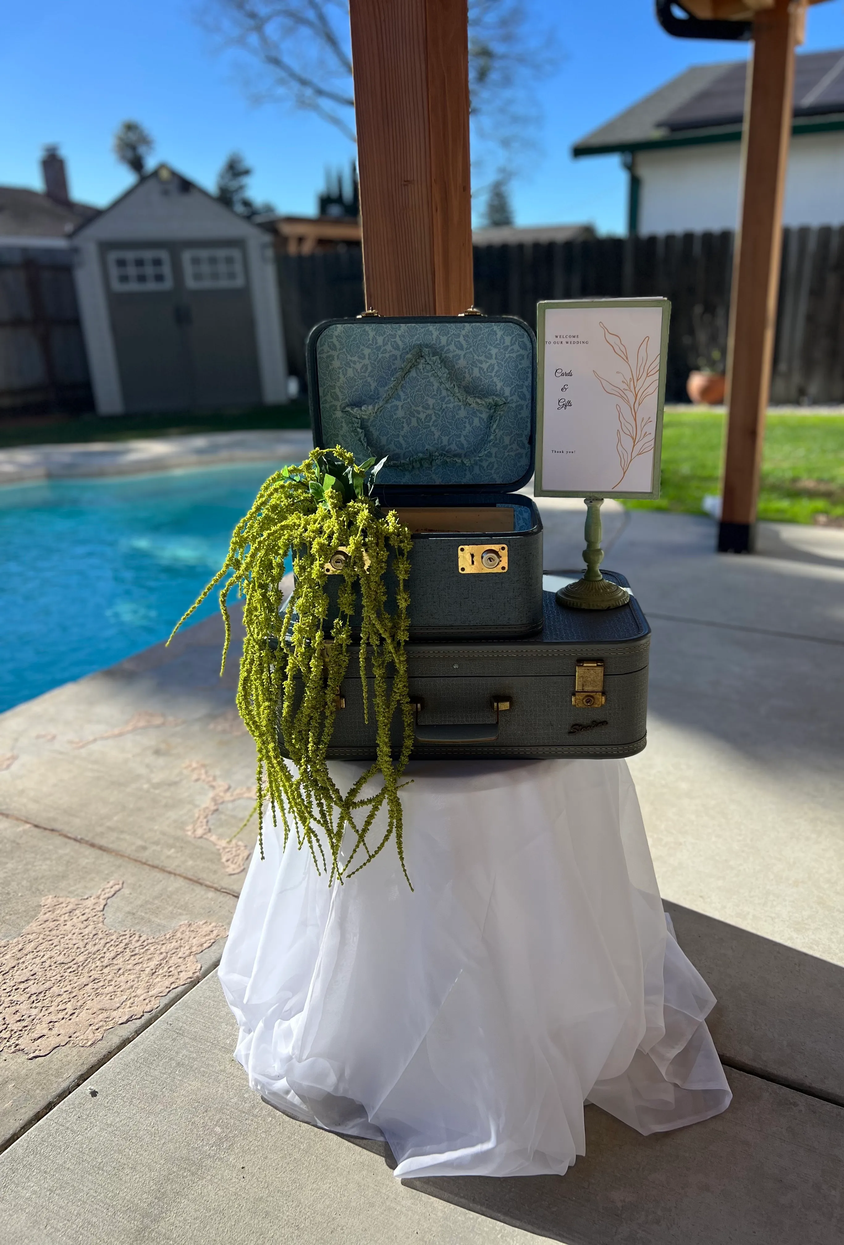 Vintage Suitcases Display Set of 2