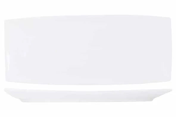 Bord 25cm "White" Rechthoek