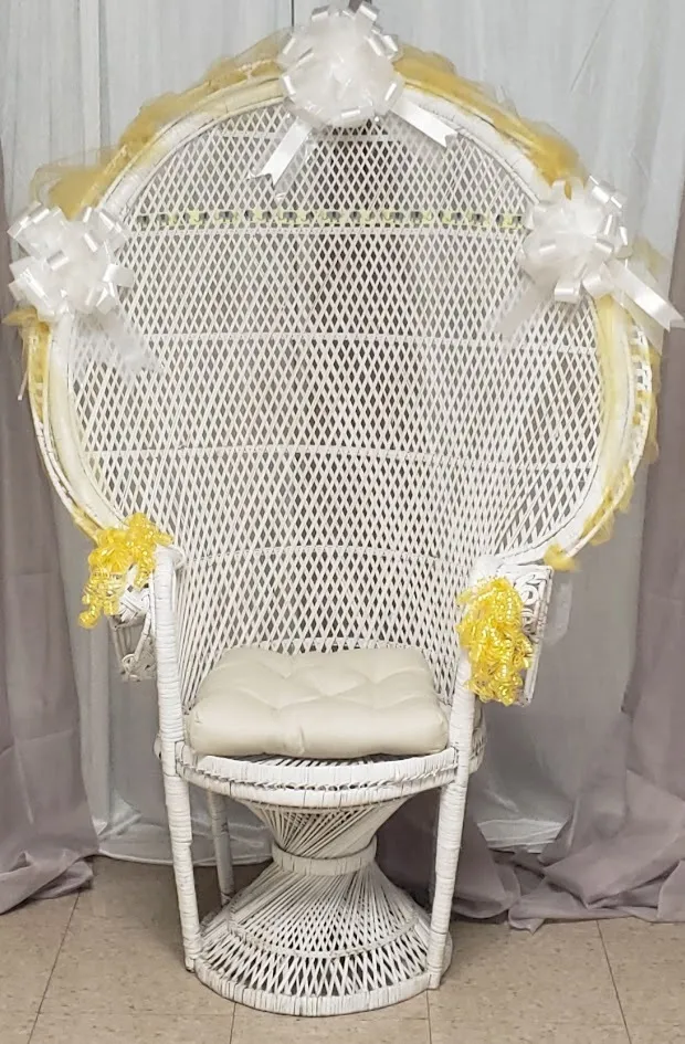 peacock wicker chair