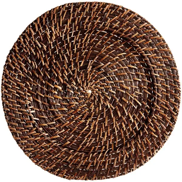 rattan / wicker charger plate