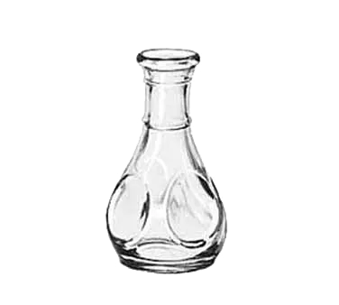 3.5" pinched bud vase - clear