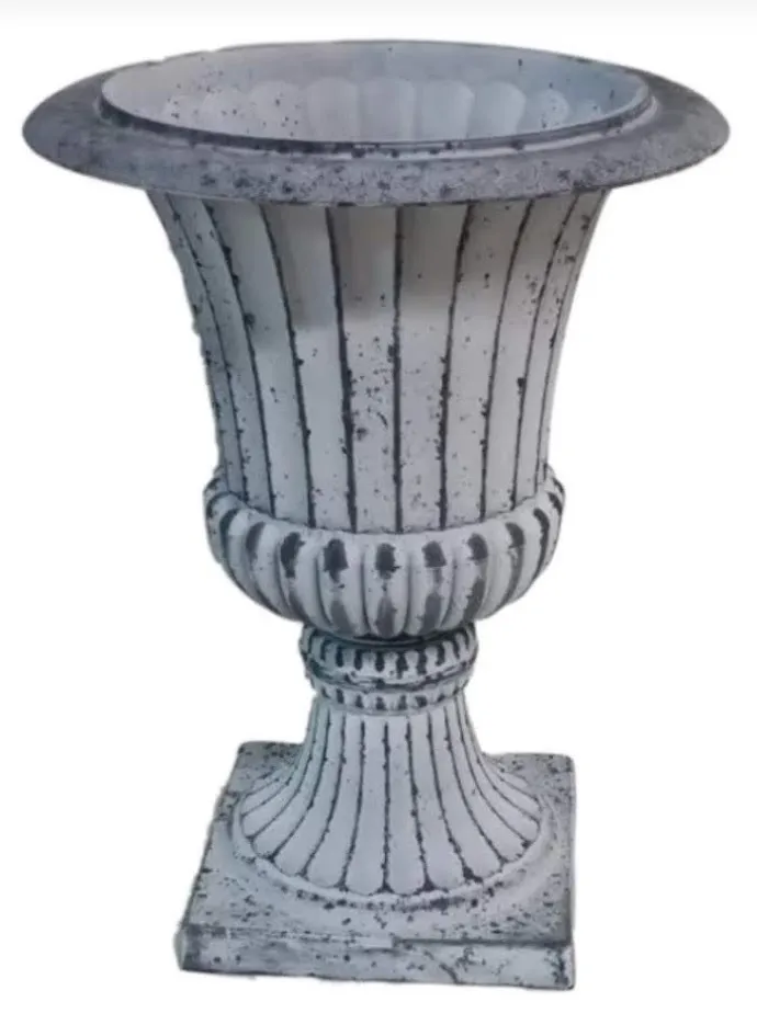 large floral decorative composite urn