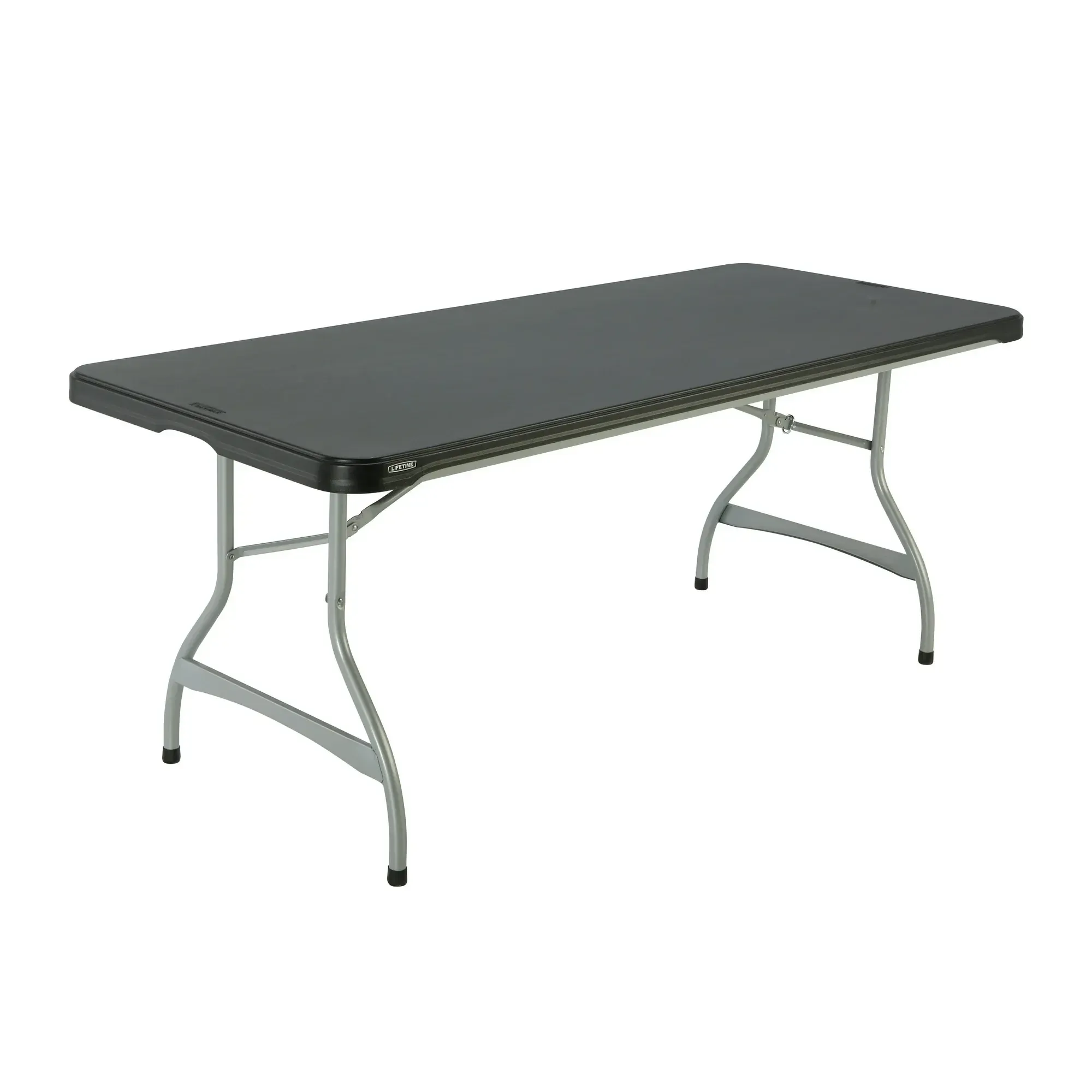6' Black Rectangular Table