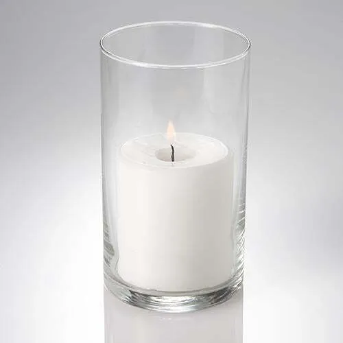 6 inch Pillar Candle with Holder